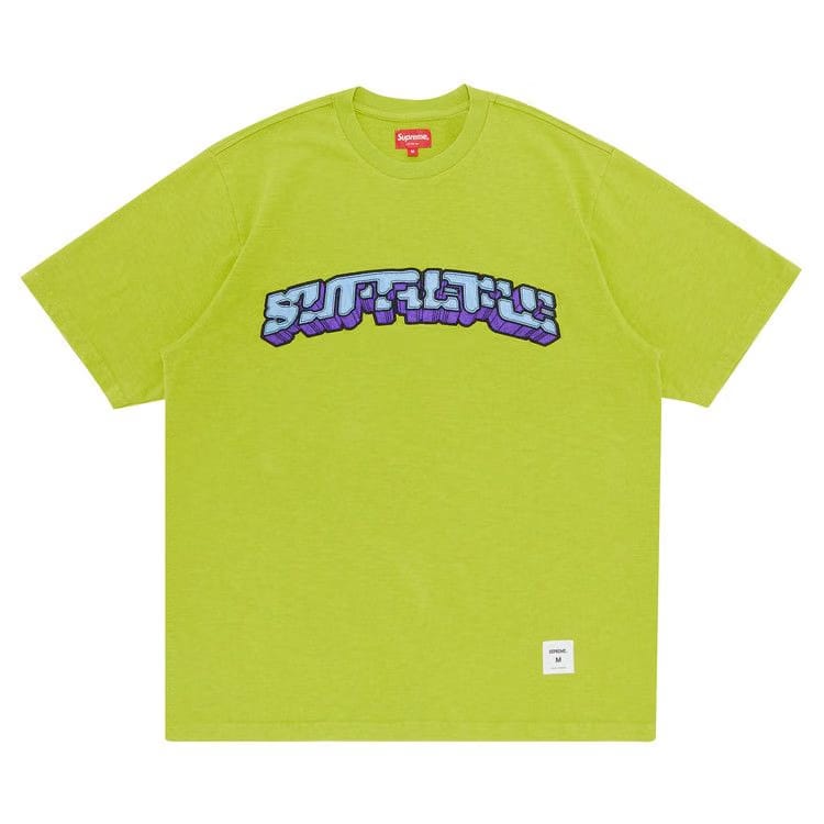 Supreme Block Arc Shorts-Sleeve Top Lime