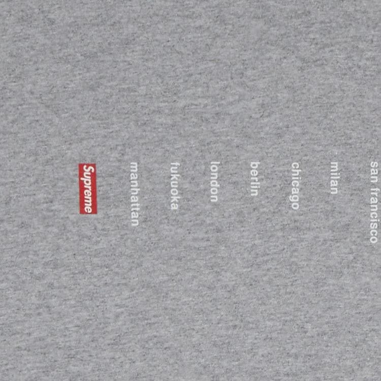 Supreme Location T-Shirt Heather Grey