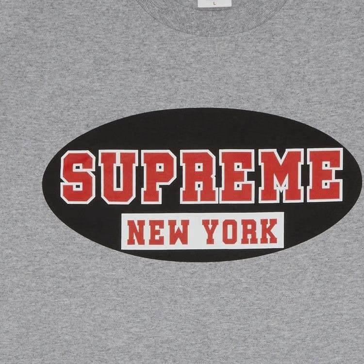 Supreme New York T-Shirt Heather Grey