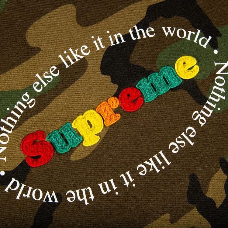 Supreme Nothing Else Shorts-Sleeve Top Woodland Camo