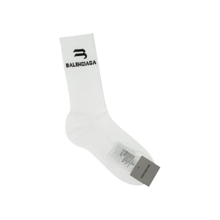 Balenciaga Sport Socks White/Black