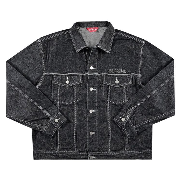 Supreme x Smurfs Denim Trucker Jacket Black