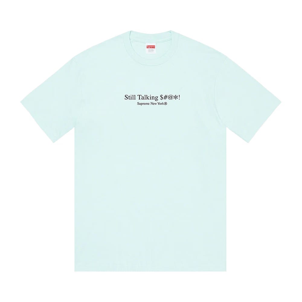 Supreme Still Talking T-Shirt Pale Blue