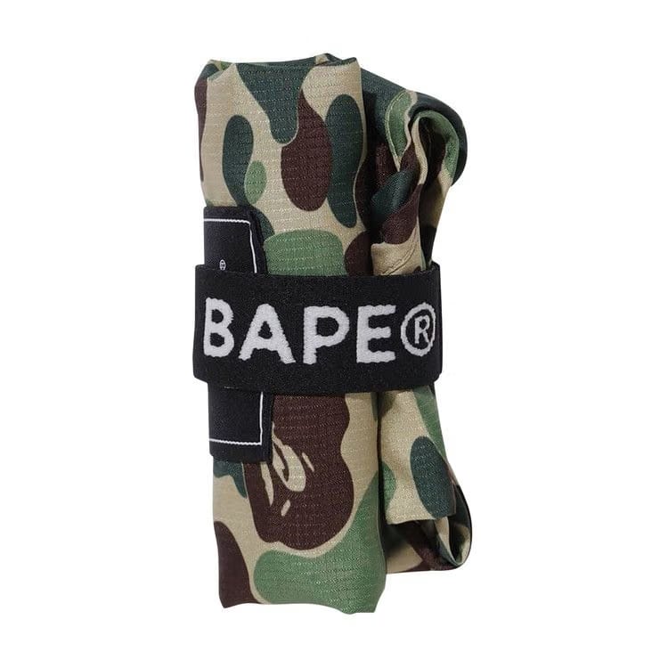 BAPE ABC Camo L Shopping Bag Green