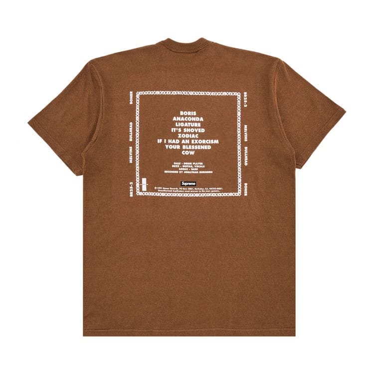 Supreme x Melvins Bullhead T-Shirt Brown