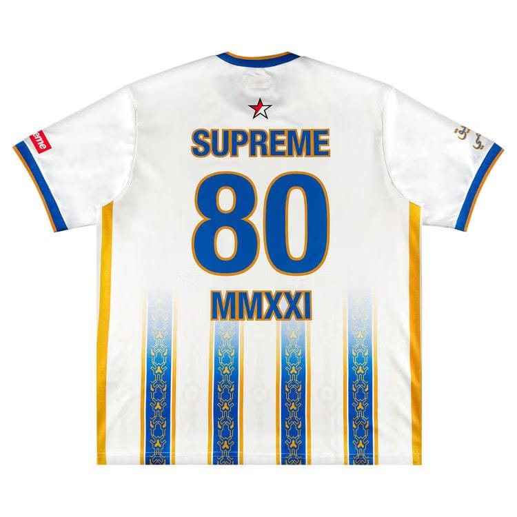 Supreme Arabic Logo Soccer Jersey White