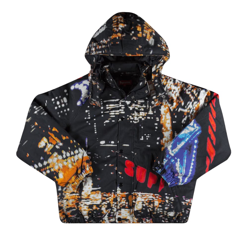Supreme City Lights Puffy Jacket Black