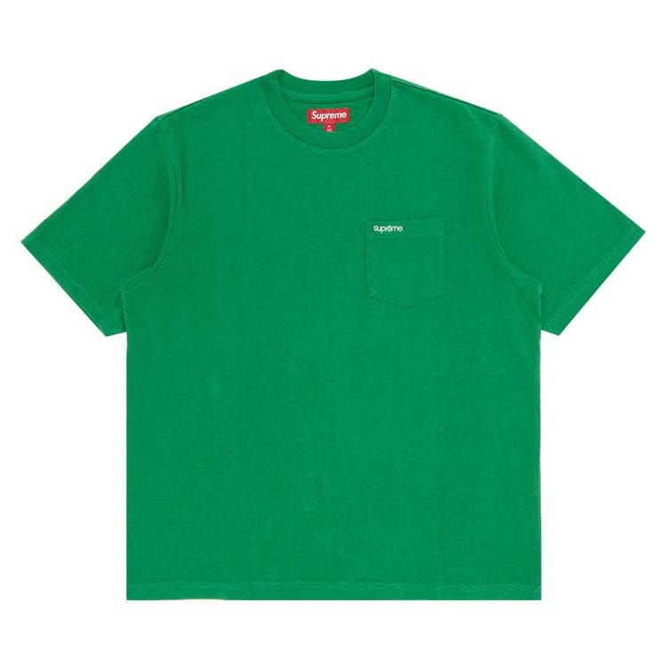 Supreme Shorts-Sleeve Pocket T-Shirt Green