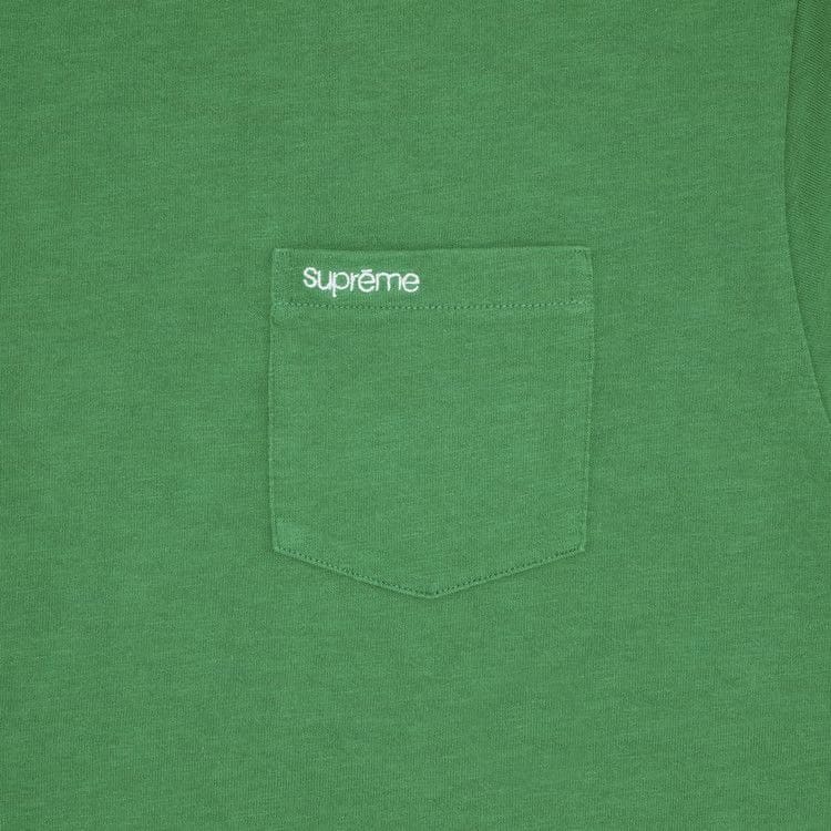 Supreme Shorts-Sleeve Pocket T-Shirt Green