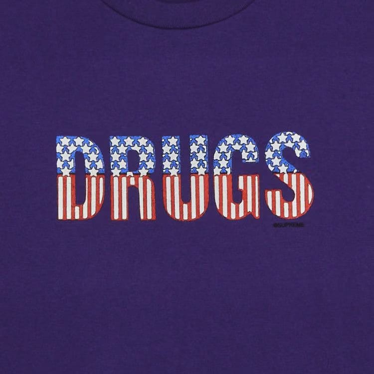 Supreme Drugs T-Shirt Purple
