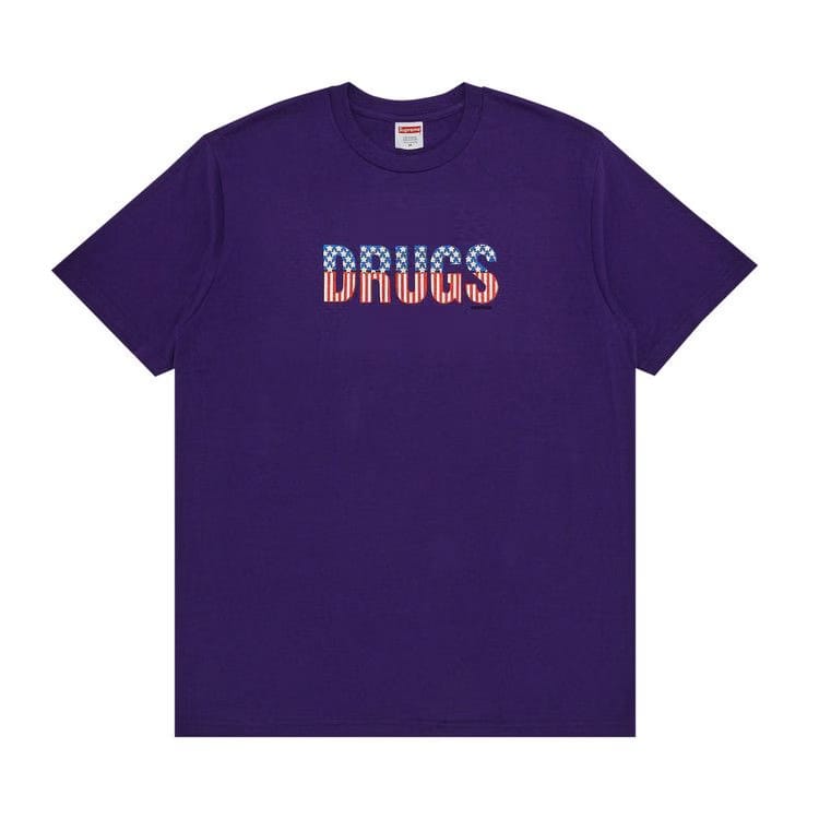 Supreme Drugs T-Shirt Purple