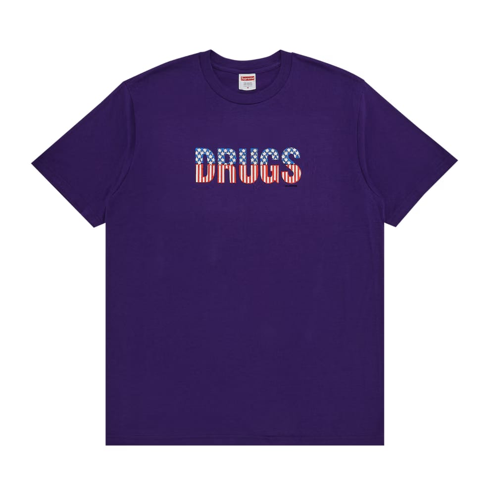 Supreme Drugs T-Shirt Purple