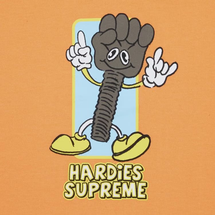 Supreme x Hardies Bolt T-Shirt Peach
