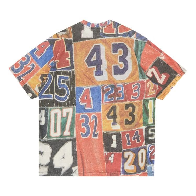 Supreme Jersey Collage Shorts-Sleeve Top Multicolor