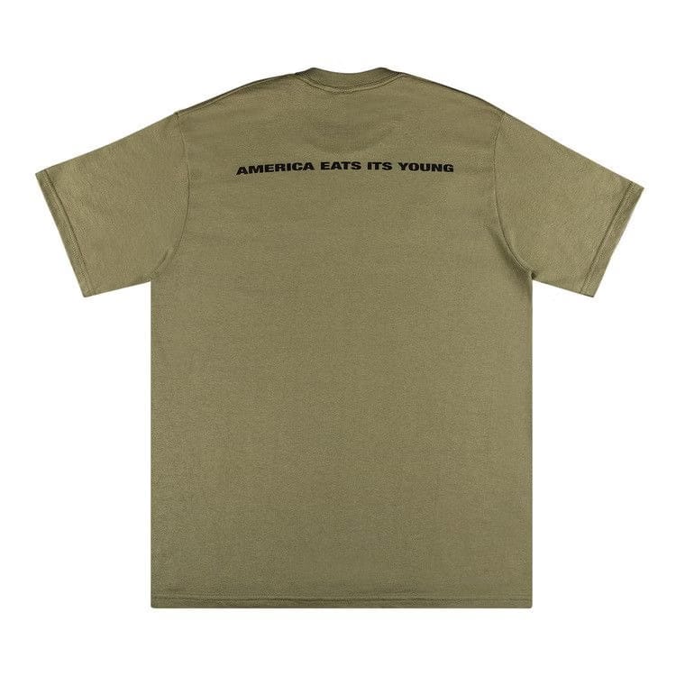 Supreme America Eats Its Young T-Shirt Light Olive