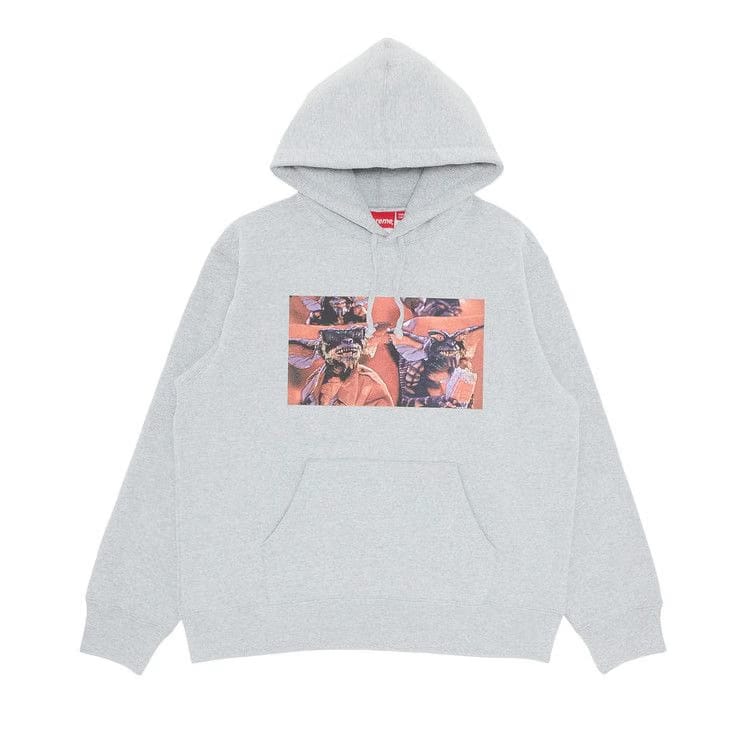 Supreme Gremlins Hoodie Heather Grey