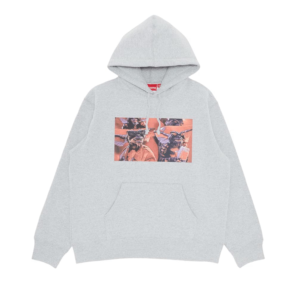 Supreme Gremlins Hoodie Heather Grey