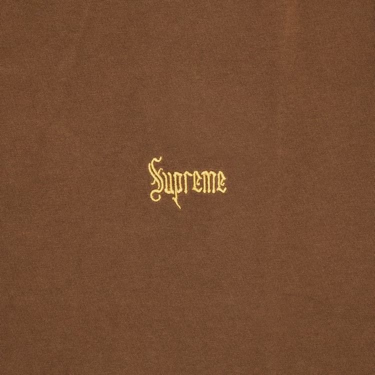 Supreme Old English T-Shirt Brown