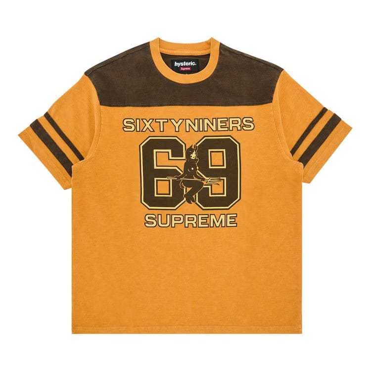 Supreme x HYSTERIC GLAMOUR 69 Football Top Light Orange