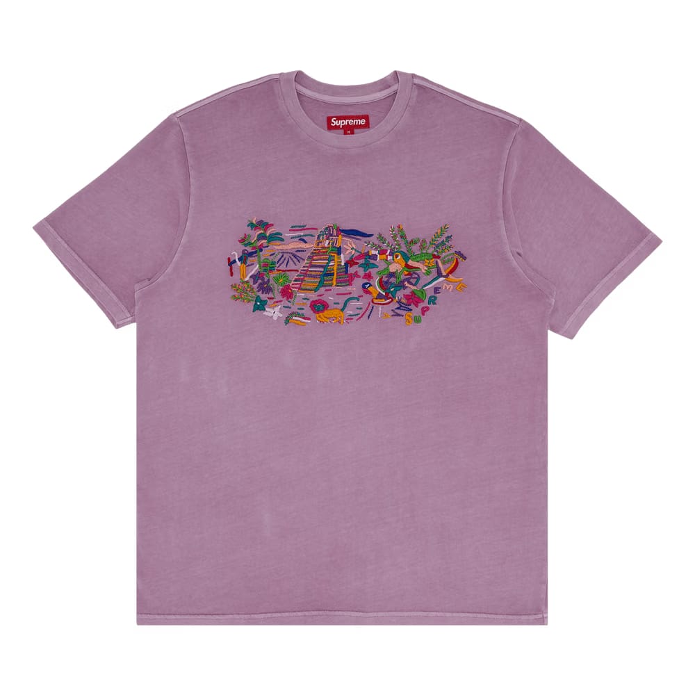 Supreme Machu Picchu Shorts-Sleeve Top Lavender
