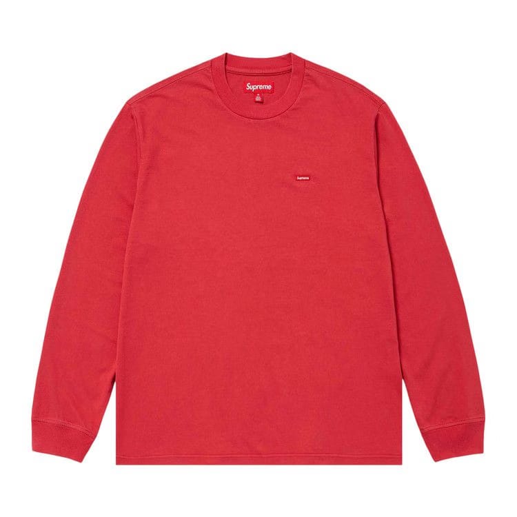 Supreme Small Box Long-Sleeve T-Shirt Washed Red
