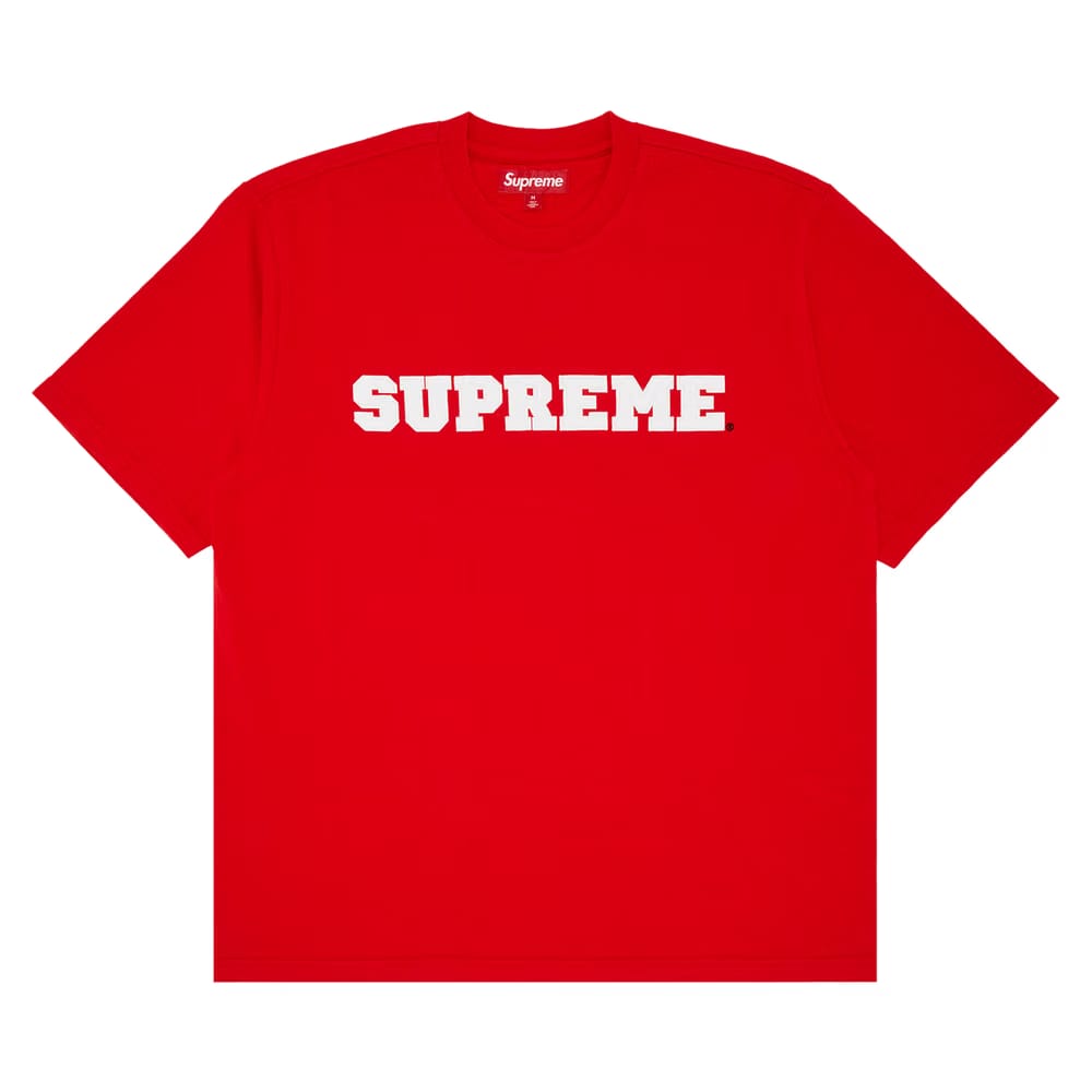 Supreme Collegiate Shorts-Sleeve Top Red