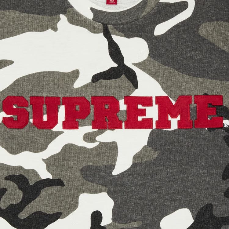 Supreme Collegiate Shorts-Sleeve Top Snow Camo
