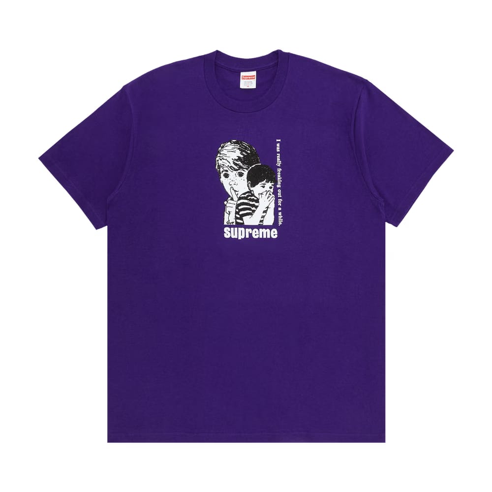 Supreme Freaking Out T-Shirt Purple