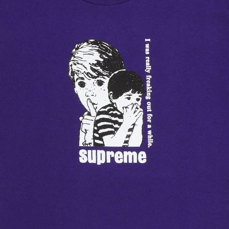 Supreme Freaking Out T-Shirt Purple