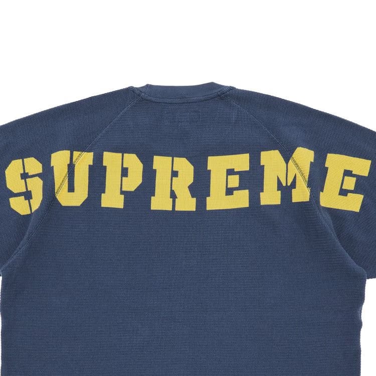 Supreme Stencil Thermal Shorts-Sleeve Top Dark Slate