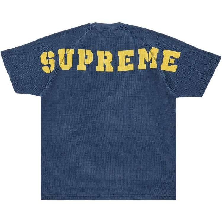 Supreme Stencil Thermal Shorts-Sleeve Top Dark Slate