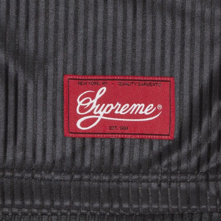 Supreme Gradient Mesh Stripe Baggy Shorts Black