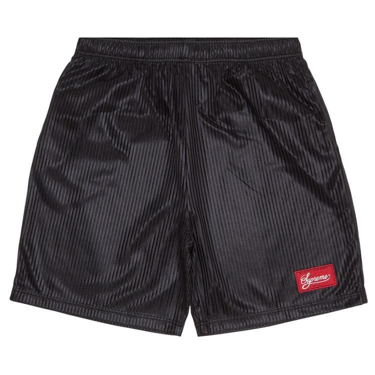 Supreme Gradient Mesh Stripe Baggy Shorts Black