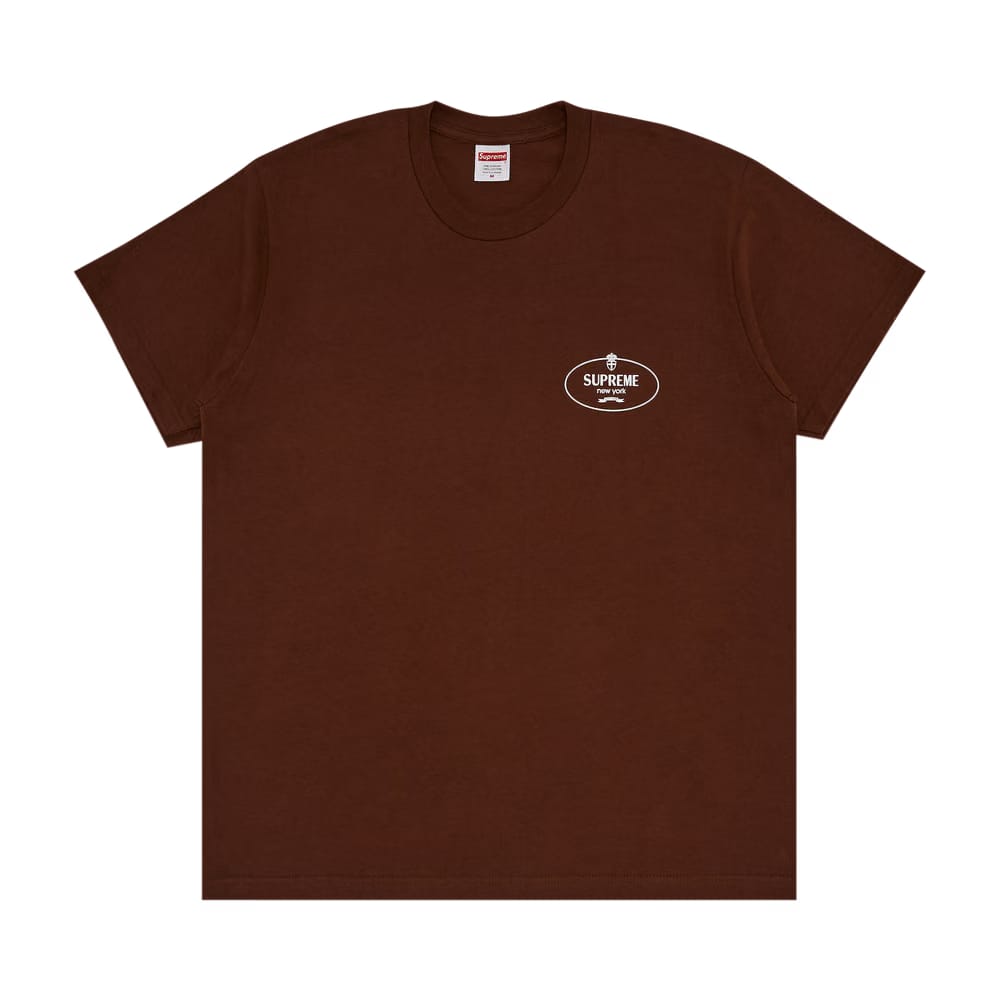 Supreme Crest T-Shirt Brown