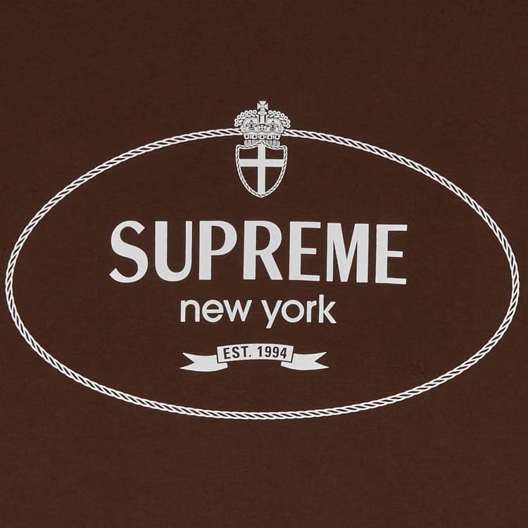 Supreme Crest T-Shirt Brown