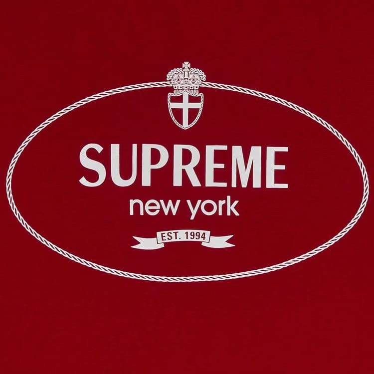 Supreme Crest T-Shirt Red