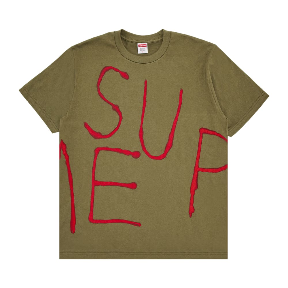 Supreme Painted T-Shirt Light Olive