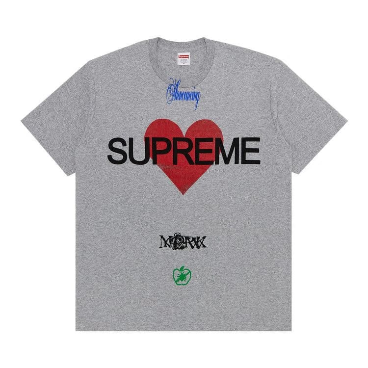 Supreme Announcing T-Shirt Heather Grey