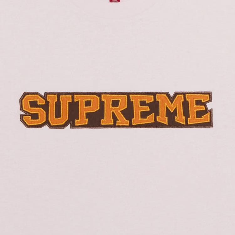 Supreme Satin Appliqué Shorts-Sleeve Top Light Pink