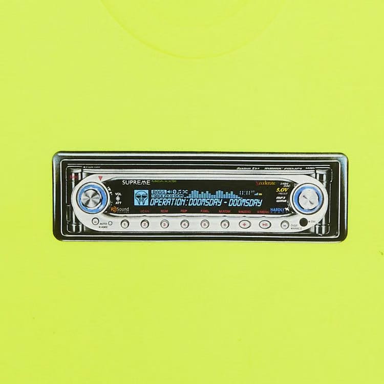 Supreme Receiver T-Shirt Fluorescent Yellow