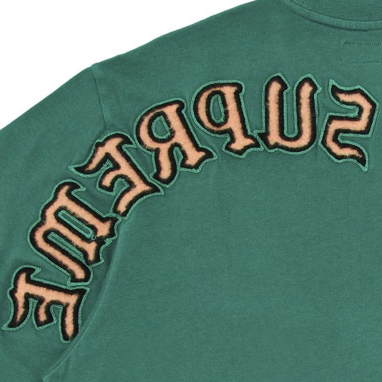 Supreme Brushed Arc Shorts-Sleeve Top Green