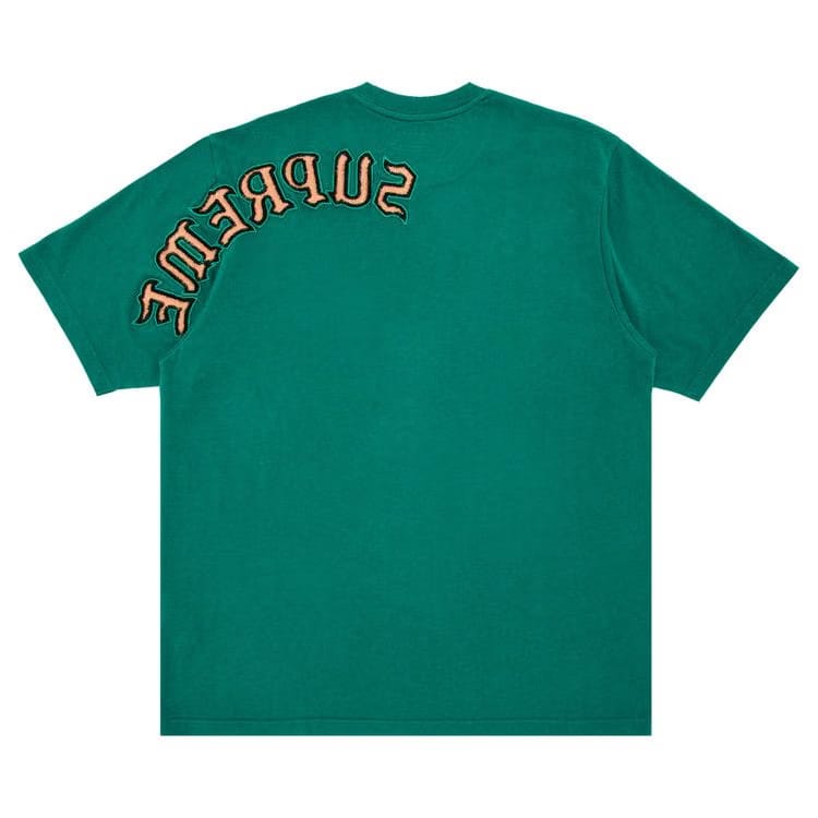 Supreme Brushed Arc Shorts-Sleeve Top Green