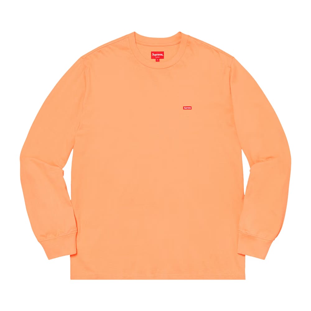 Supreme Small Box Long-Sleeve T-Shirt Peach