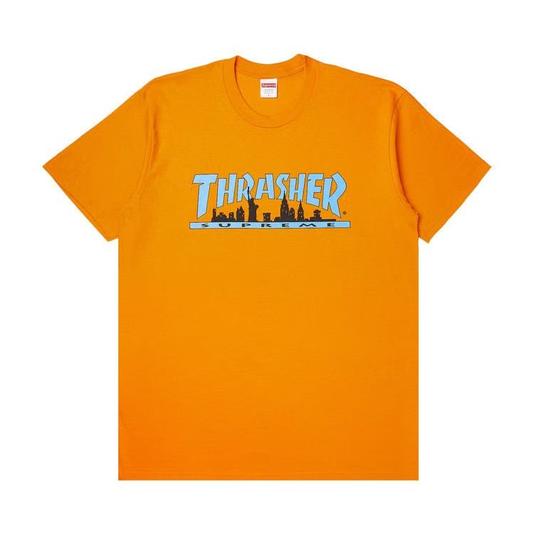 Supreme x Thrasher Skyline T-Shirt Orange