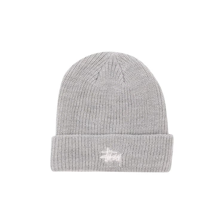 Stussy Basic Cuff Beanie Heather Grey