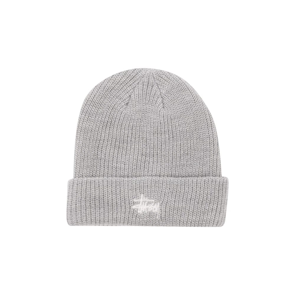Stussy Basic Cuff Beanie Heather Grey