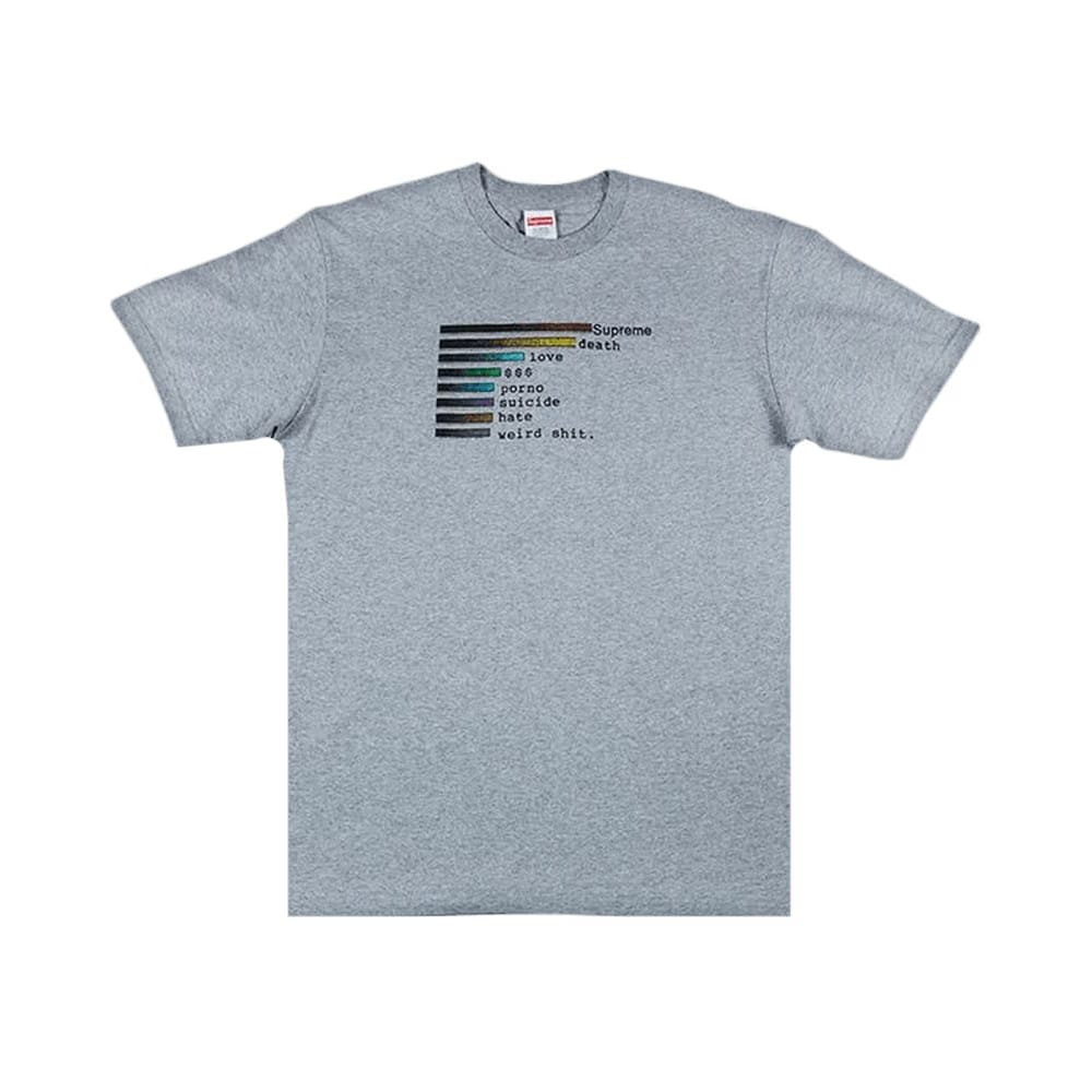 Supreme Chart T-Shirt Grey