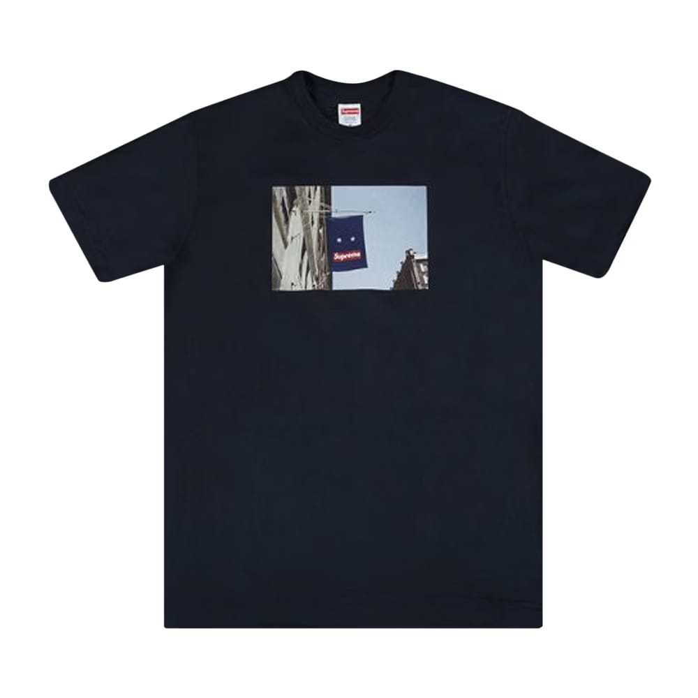 Supreme Banner T-Shirt Navy
