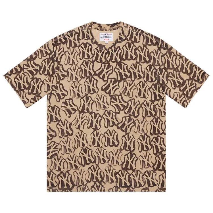 Supreme x New York Yankees Airbrush Shorts-Sleeve Top Clay