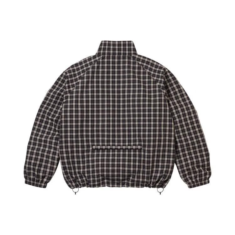 Supreme Plaid Track Jacket Black